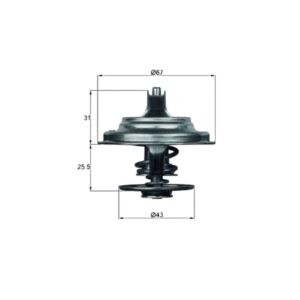 thermostat insert mahle tx 23 79d